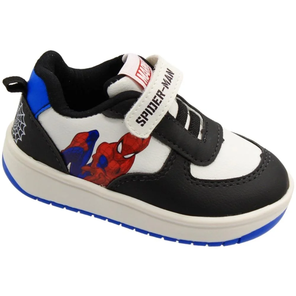 Tênis Casual Infantil Dyan Web Slinger Acolchoado Menino Branco/Preto/Azul 3