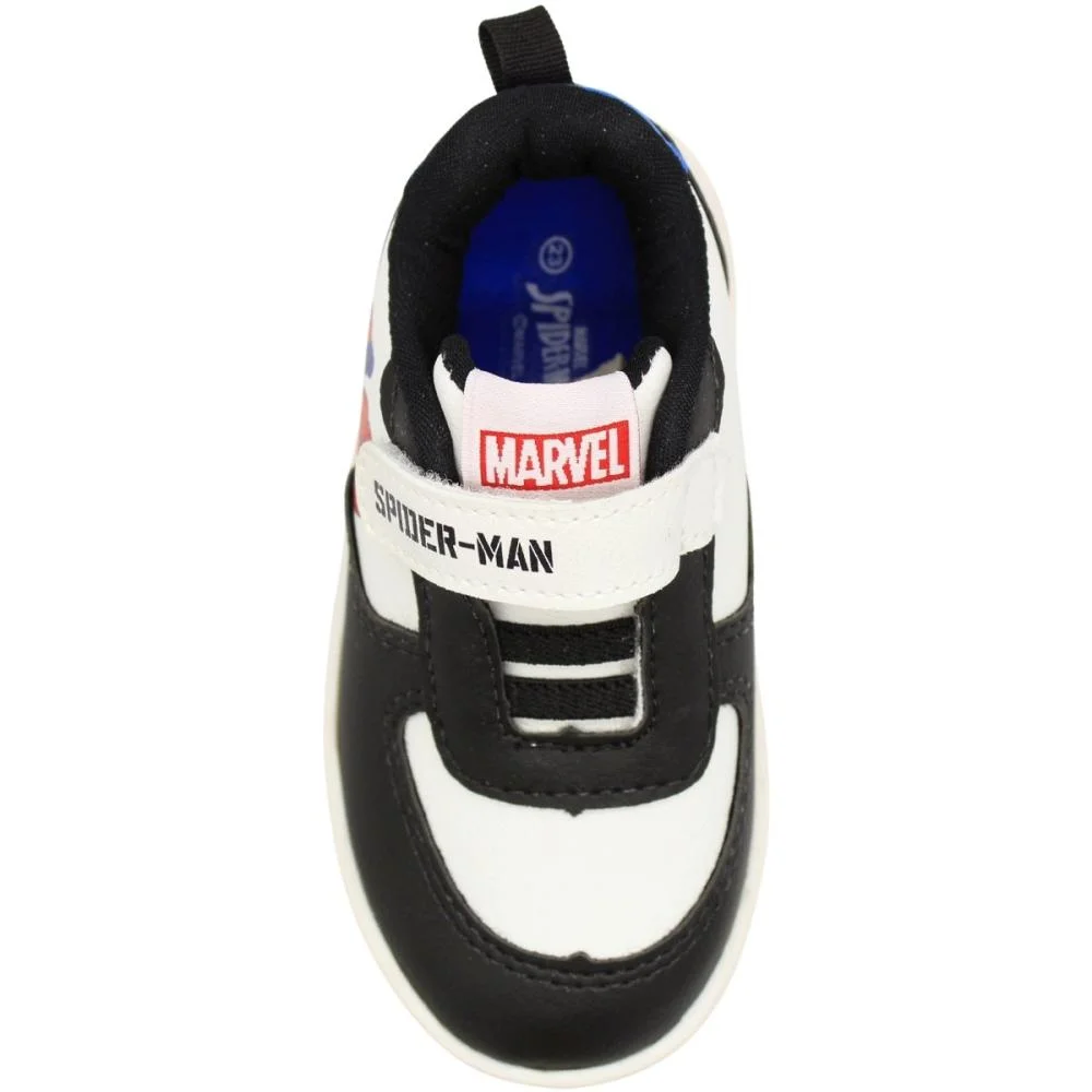 Tênis Casual Infantil Dyan Web Slinger Acolchoado Menino Branco/Preto/Azul 4