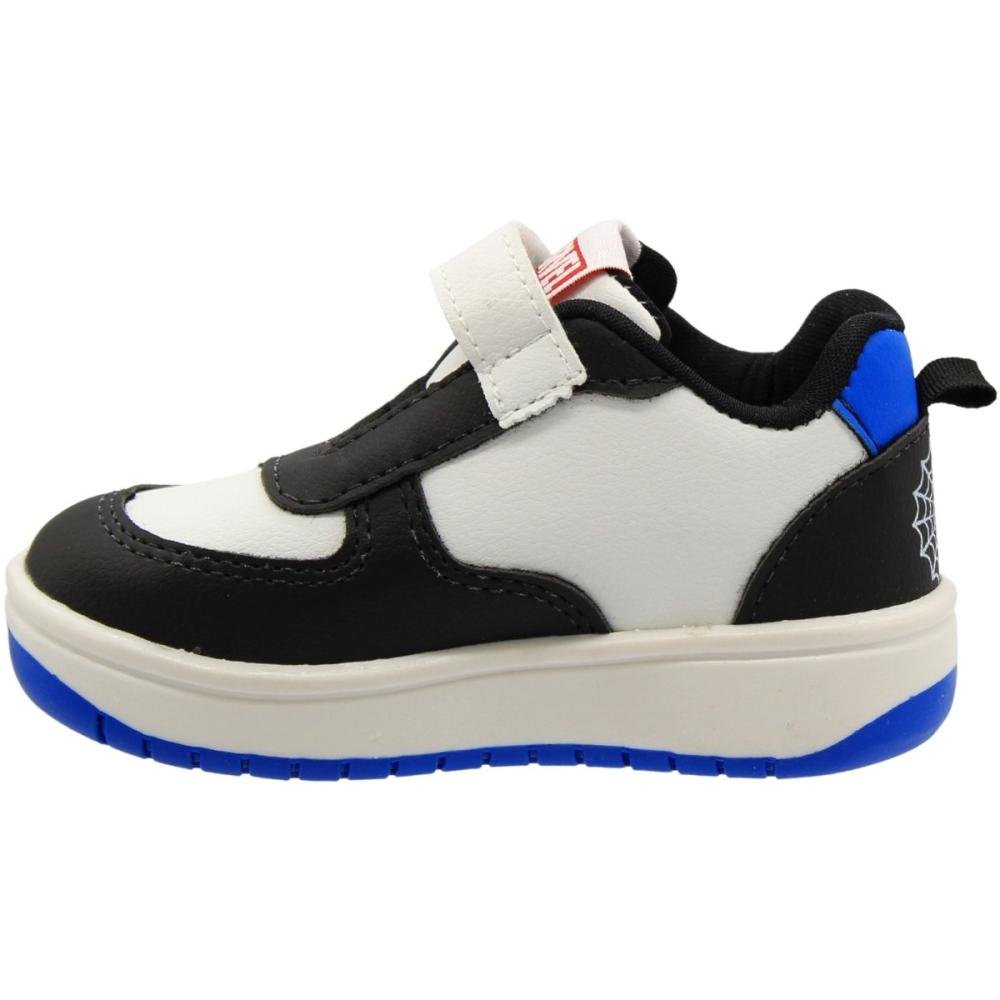 Tênis Casual Infantil Dyan Web Slinger Acolchoado Menino Branco/Preto/Azul 2