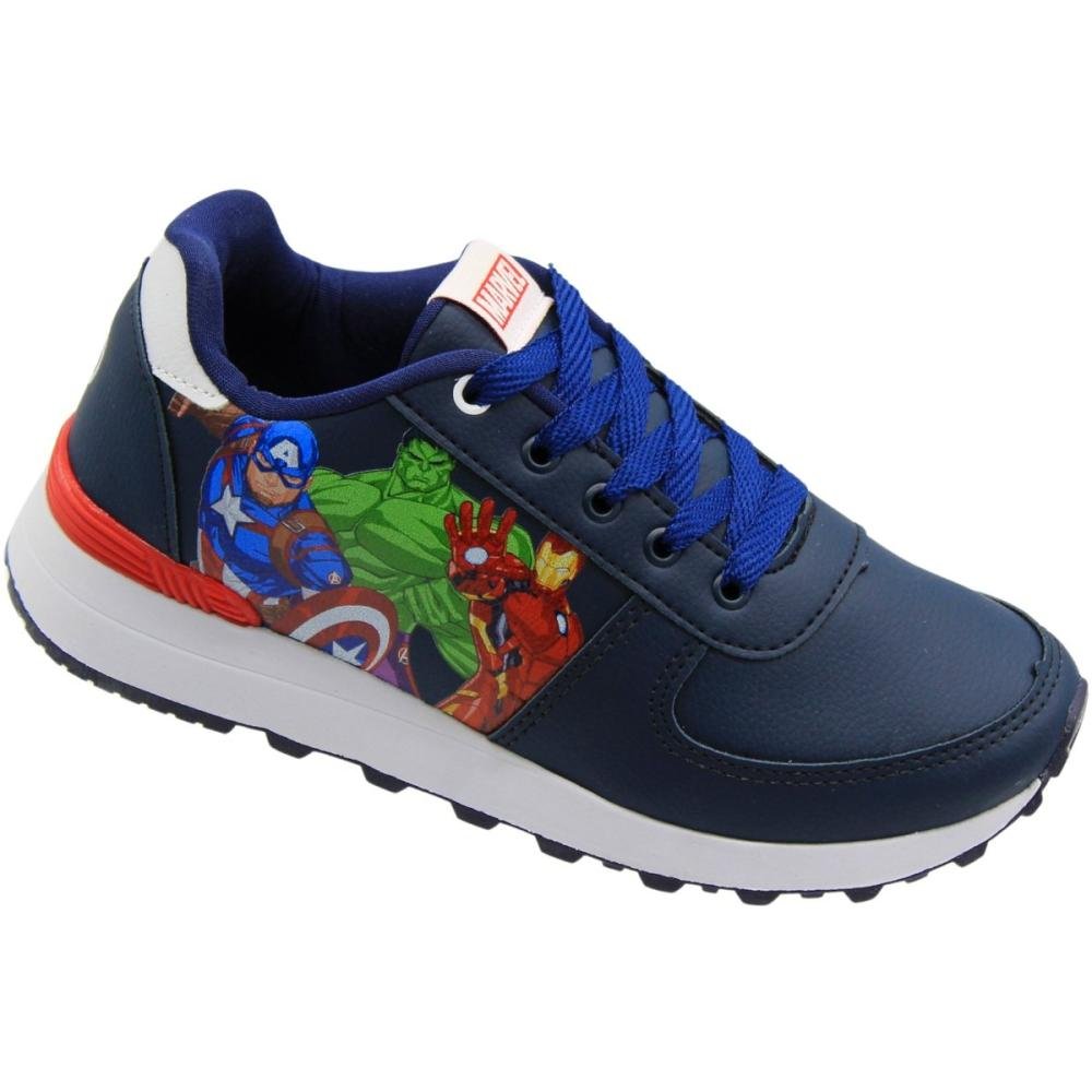 Tênis Jogging Infantil Dyan Divertido Macio Menino Azul 3