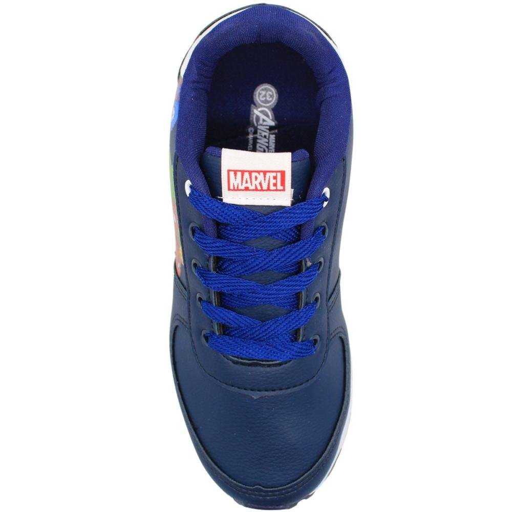 Tênis Jogging Infantil Dyan Divertido Macio Menino Azul 4