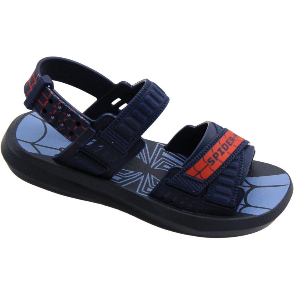Sandália Papete Infantil Grendene Kids Web Force Menino Azul 3