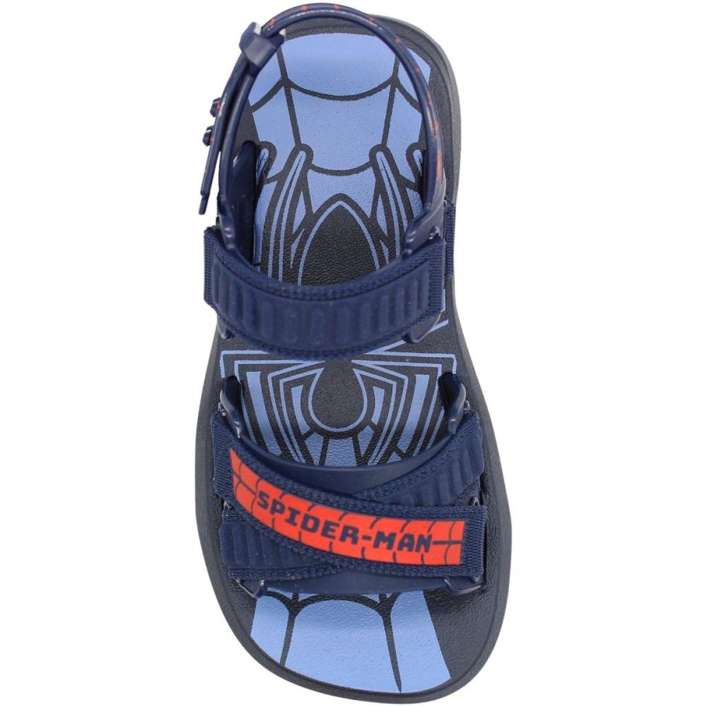 Sandália Papete Infantil Grendene Kids Web Force Menino Azul 4