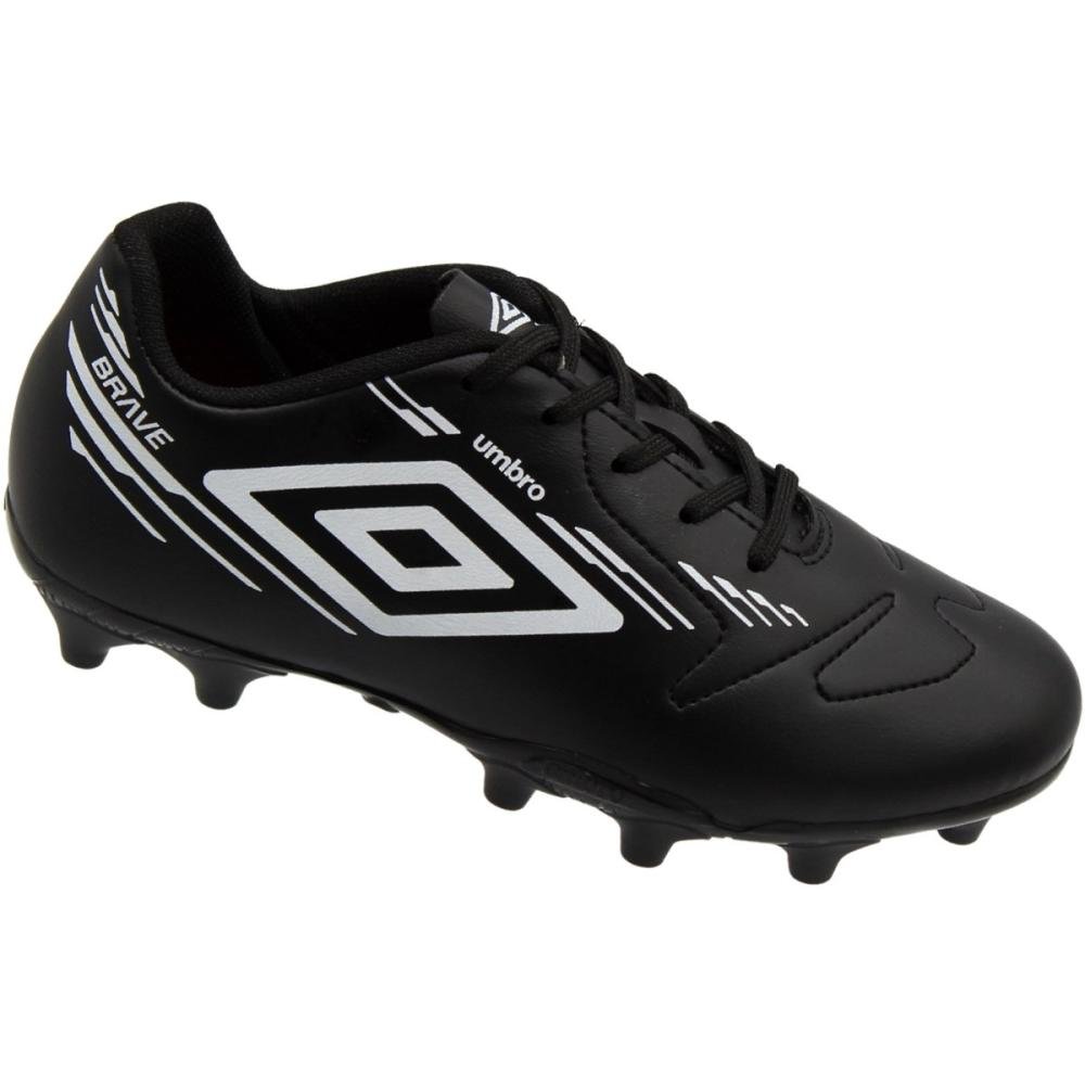 Chuteira De Campo Infantil Umbro Brave Jr Menino Preto 3