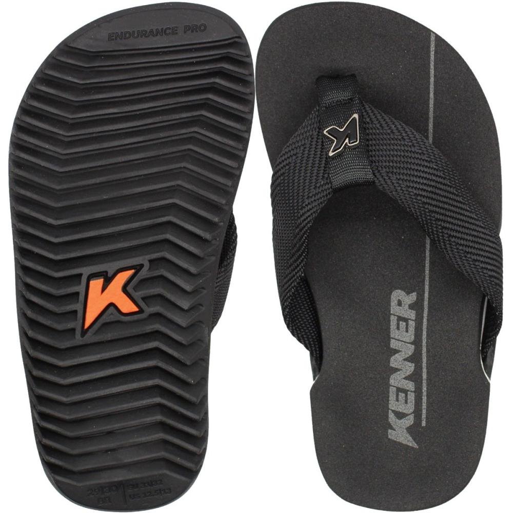 Sandália De Dedo Infantil Kenner NK6 Aplique Metal Menino Preto 3