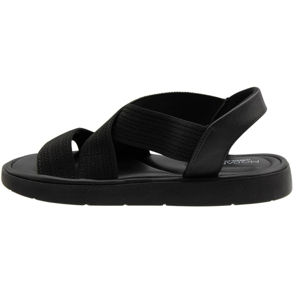 Sandália Plataforma Modare Tiras Elásticas Soft Feminina Preto 2