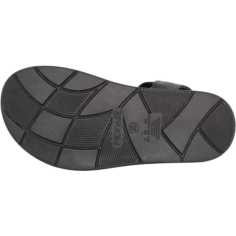 Sandália Plataforma Modare Tiras Elásticas Soft Feminina Preto 5