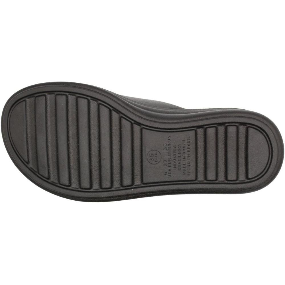 Tamanco Slide Modare Anabela Fivela Decorativa Feminino Preto 5
