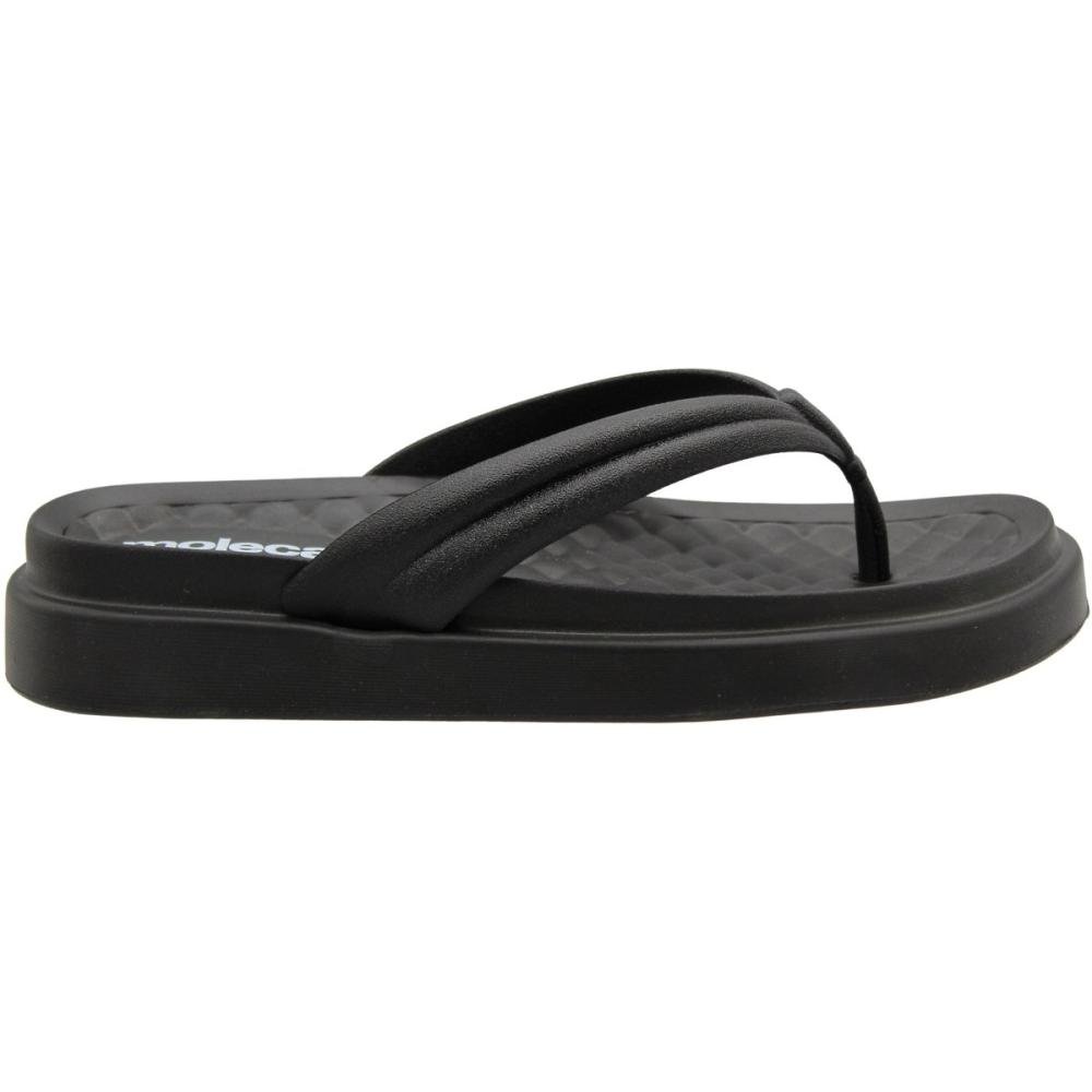 Chinelo De Dedo Moleca Ultra Leve Palmilha Soft Feminino Preto 2