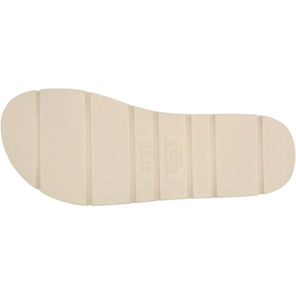 Sandália Plataforma Mississipi Tira Grossa Adornada Feminina Branco 5