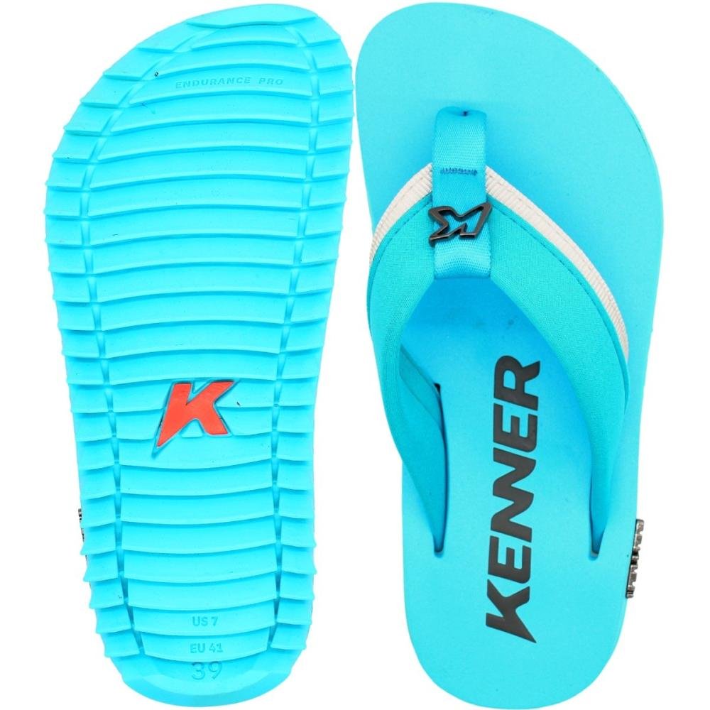 Sandália De Dedo Kenner Kivah Colors Tratorada Masculina  Azul 3