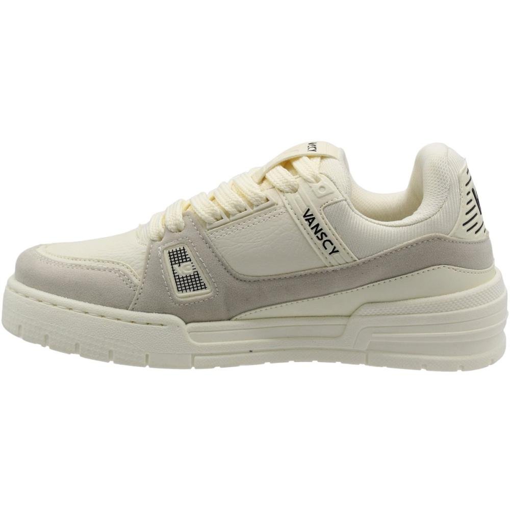 Tênis Casual Vanscy Hawk Street Sneaker Macio Masculino Branco 2