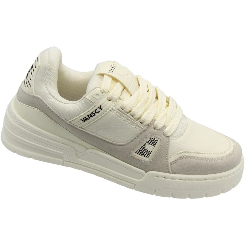 Tênis Casual Vanscy Hawk Street Sneaker Macio Masculino Branco 3