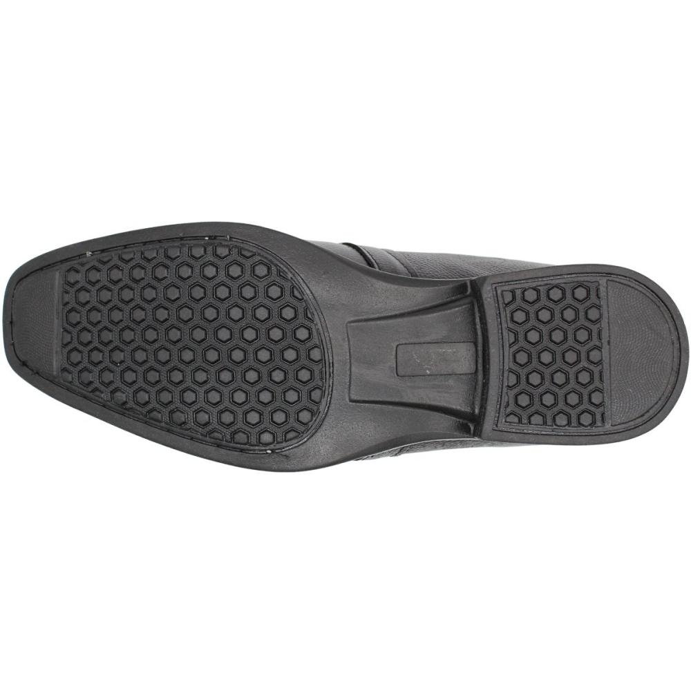 Sapato Social Kipasso S/Cadarço Adorno Metalizado Masculino Preto 5