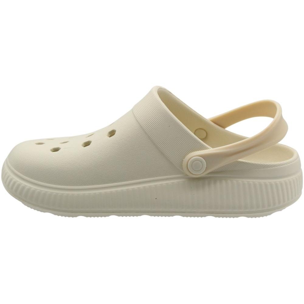 Babuche Moleca Furos Tiras Ajustável Palmilha Macia Feminina Branco 3