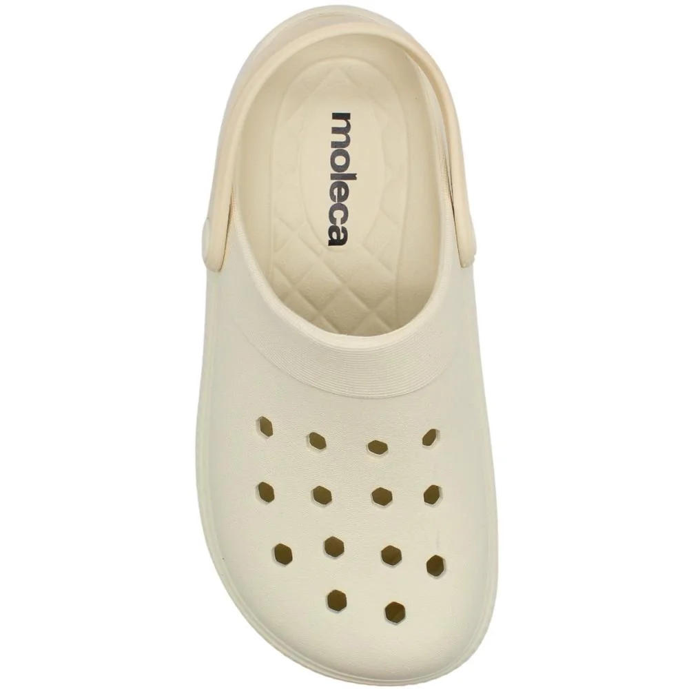 Babuche Moleca Furos Tiras Ajustável Palmilha Macia Feminina Branco 5