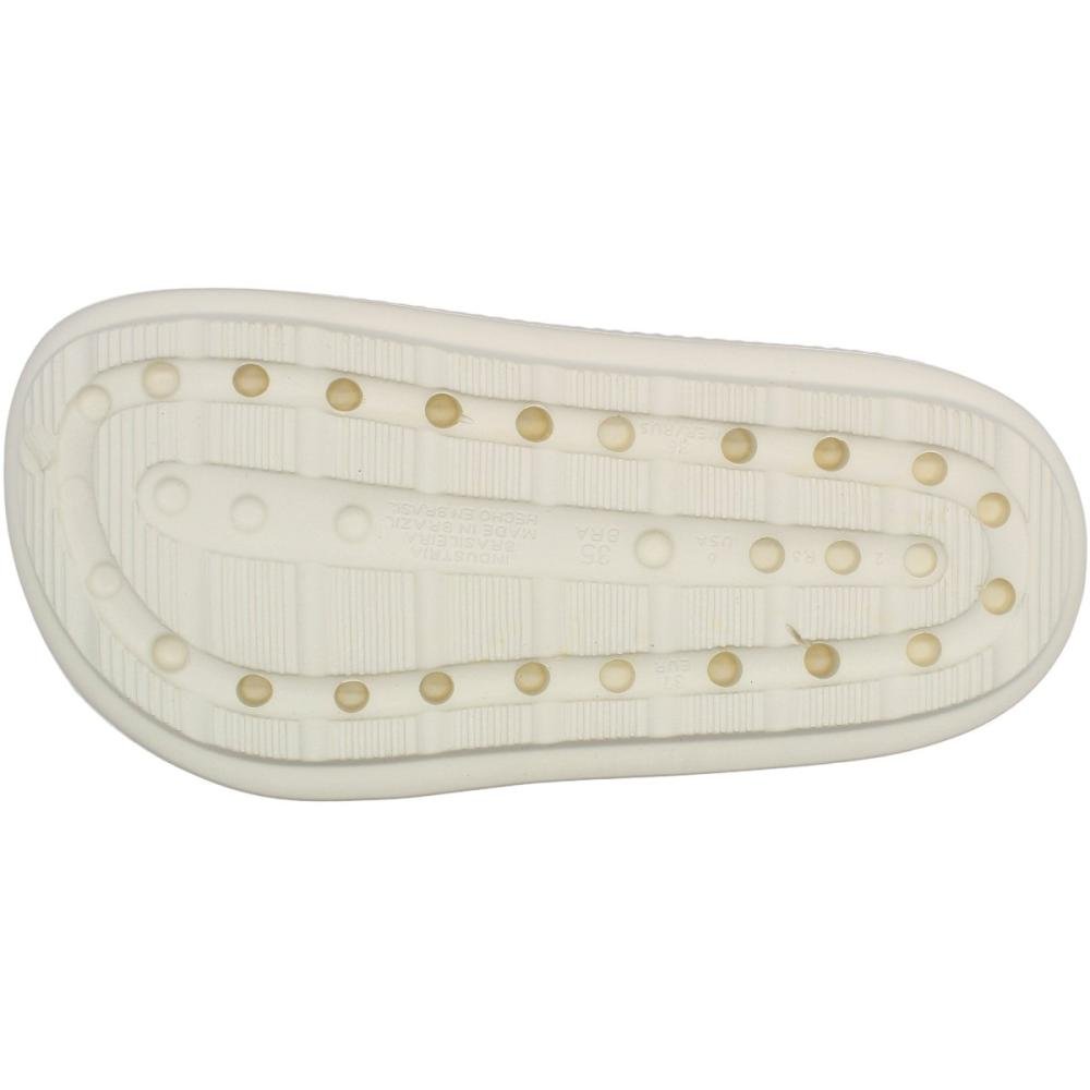Babuche Moleca Furos Tiras Ajustável Palmilha Macia Feminina Branco 6