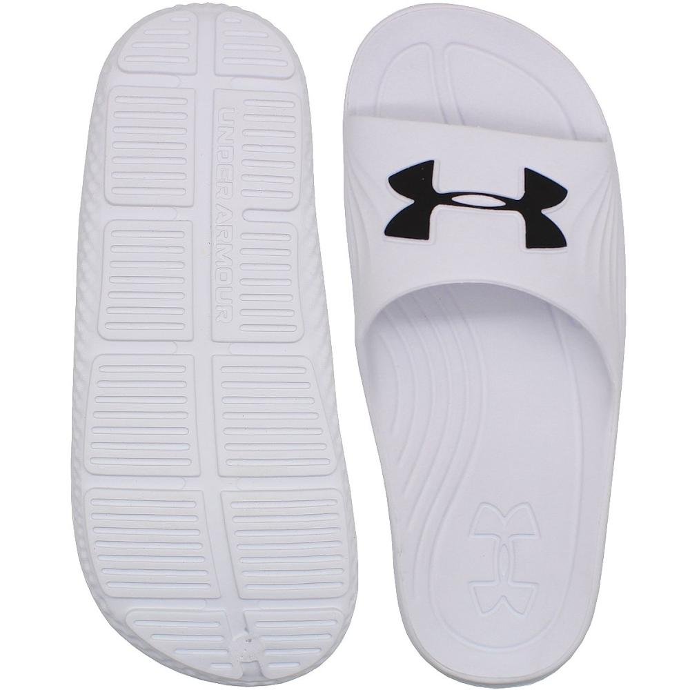 Chinelo Slide Under Armour Core 2 Masculino  Branco 3