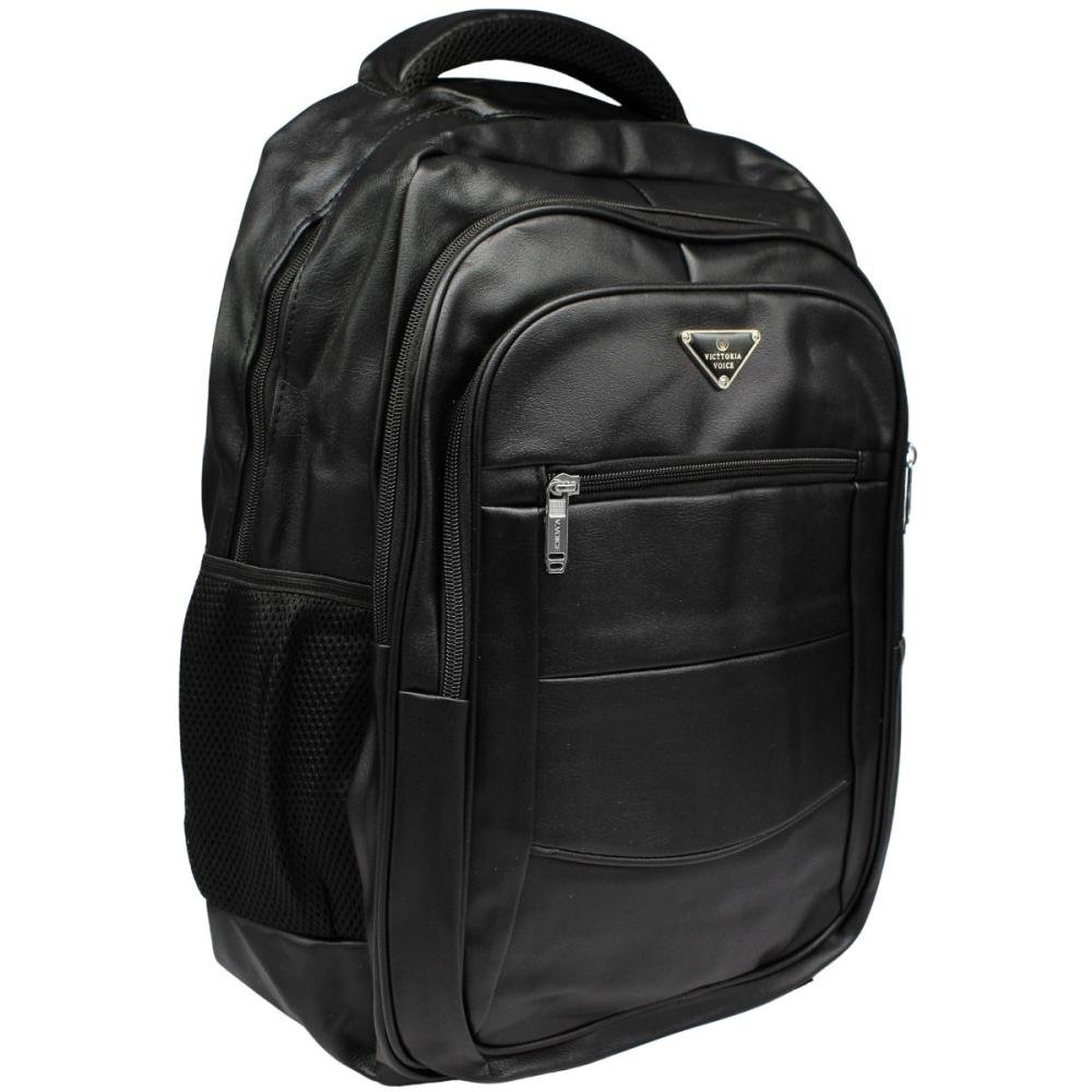 Mochila Victtoria Voice Escolar Notebook impermeável Unissex Preto 2