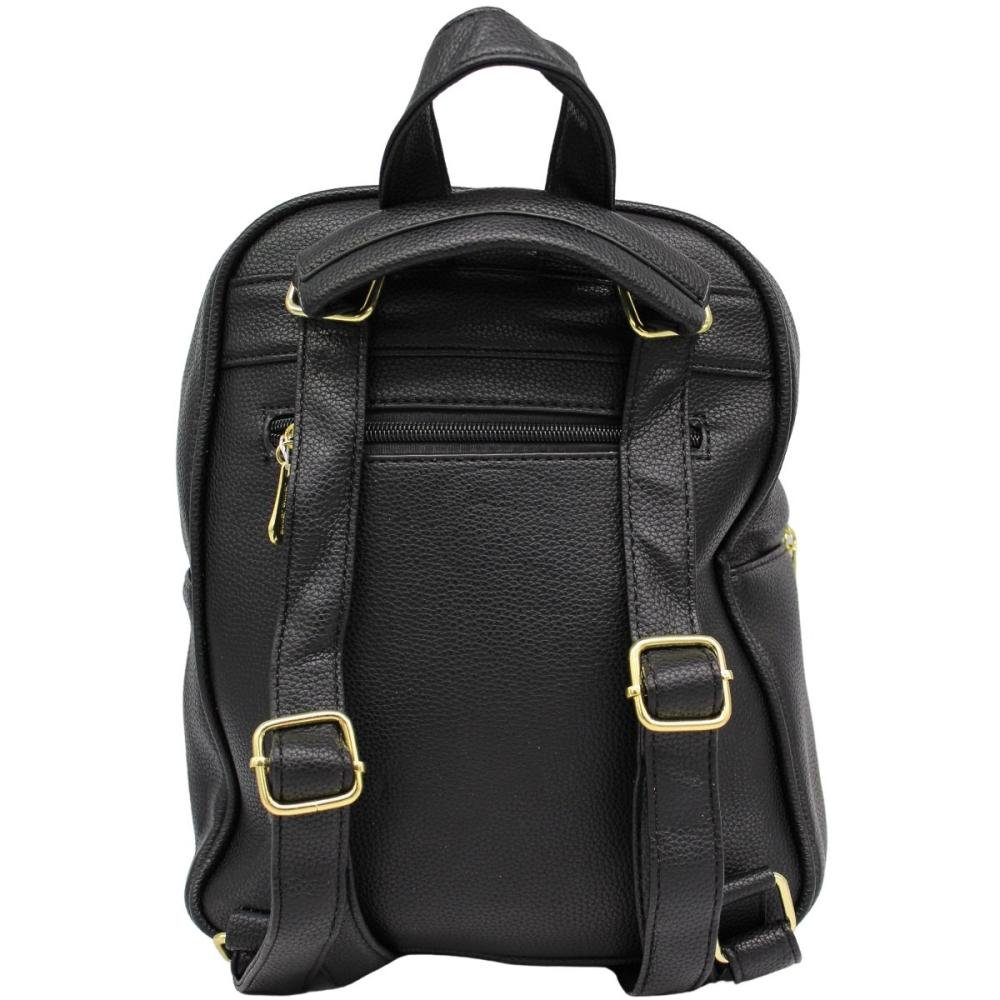 Mochila Bolsa Victtoria Voice Detalhe V Com Tassel Feminina Preto 3