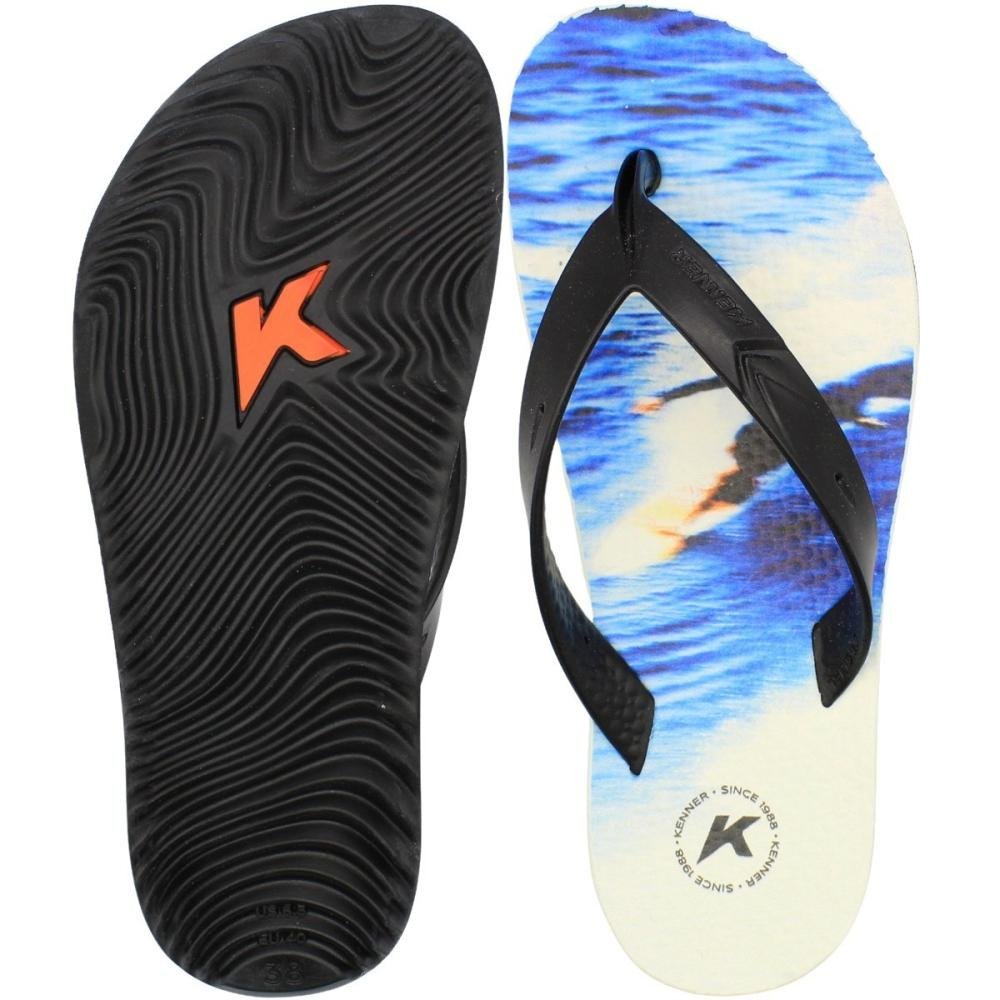 Sandália de Dedo Kenner Summer Surf Masculino Azul/Preto 3