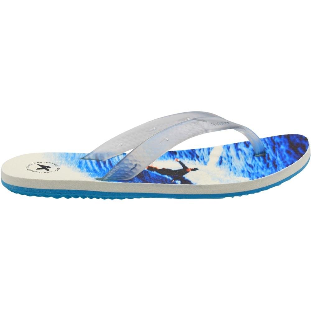 Sandália de  Dedo Kenner Summer Surf Masculino Azul/Branco 2