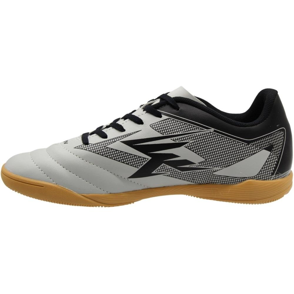Chuteira Indoor OXN Alcance Strike Masculina Cinza/Preto 2