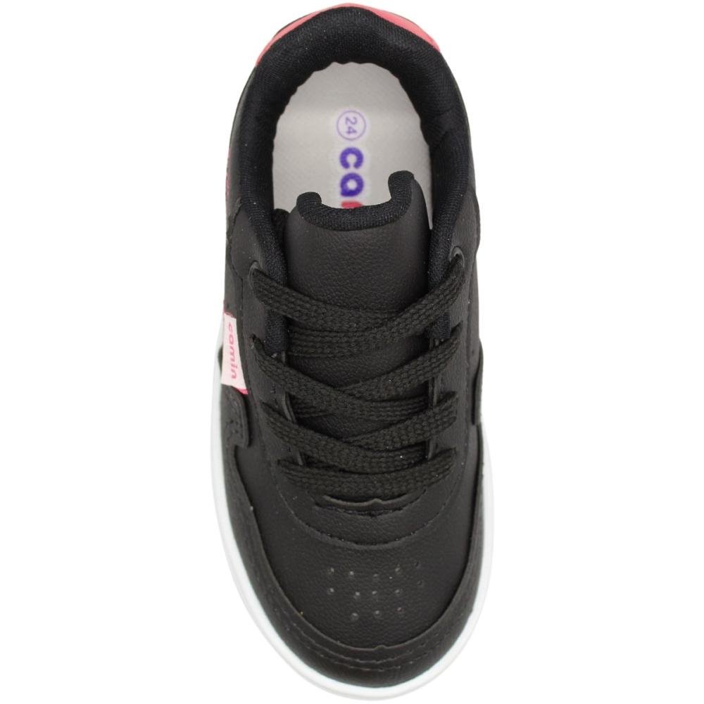 Tênis Casual Infantil Camin Yep Menina Preto/Rosa 4