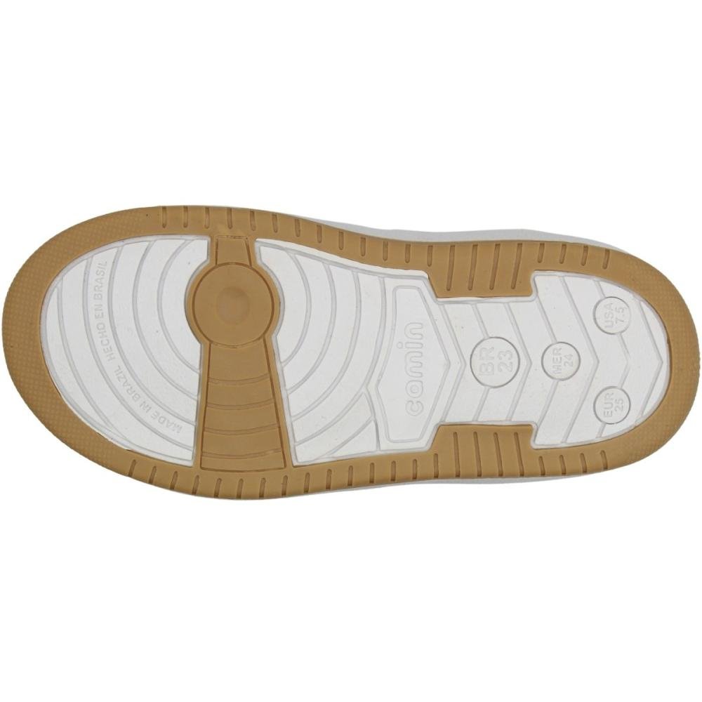 Tênis Casual Infantil Camin Yep Menina Branco/Bege 5