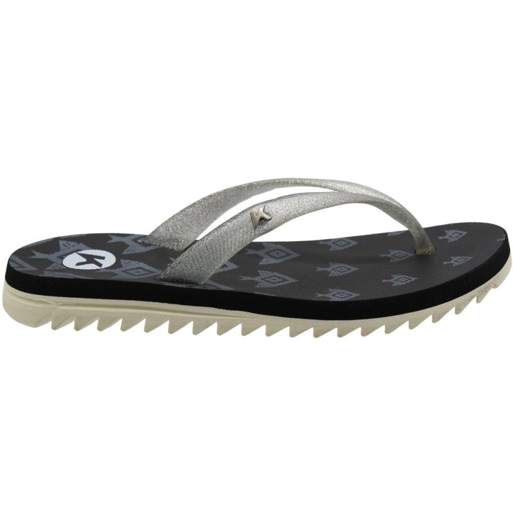 Sandália de Dedo Kenner Ibiza Geopeixe Feminino Preto 2