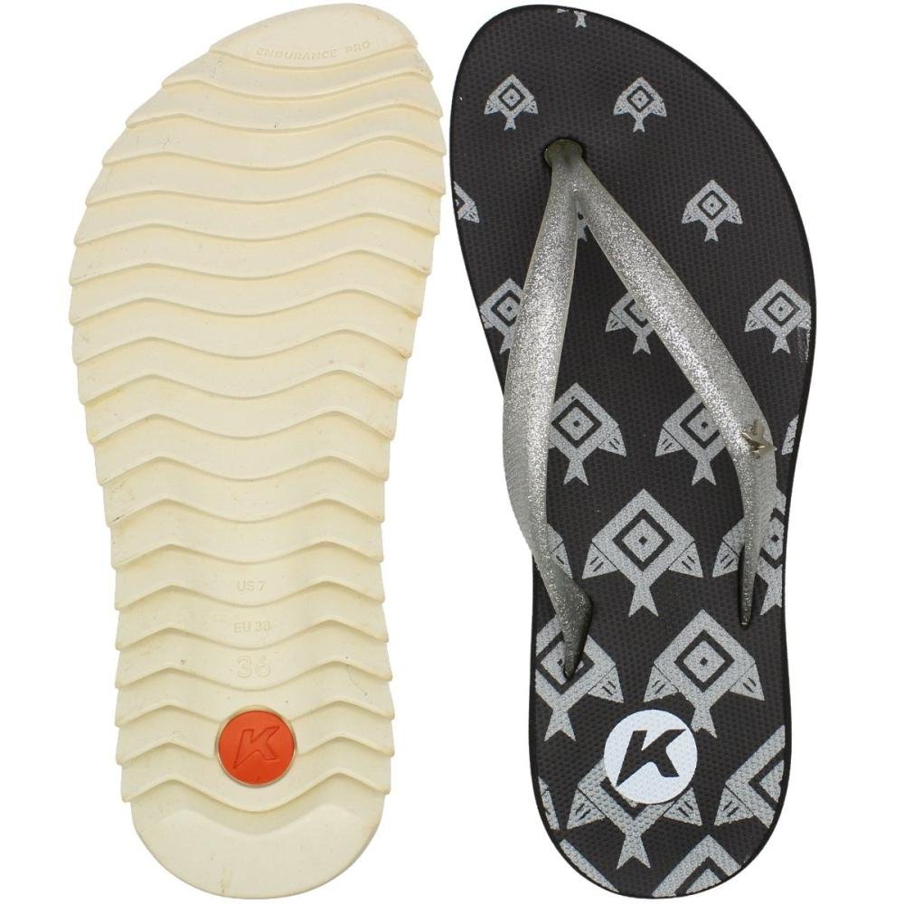 Sandália de Dedo Kenner Ibiza Geopeixe Feminino Preto 3