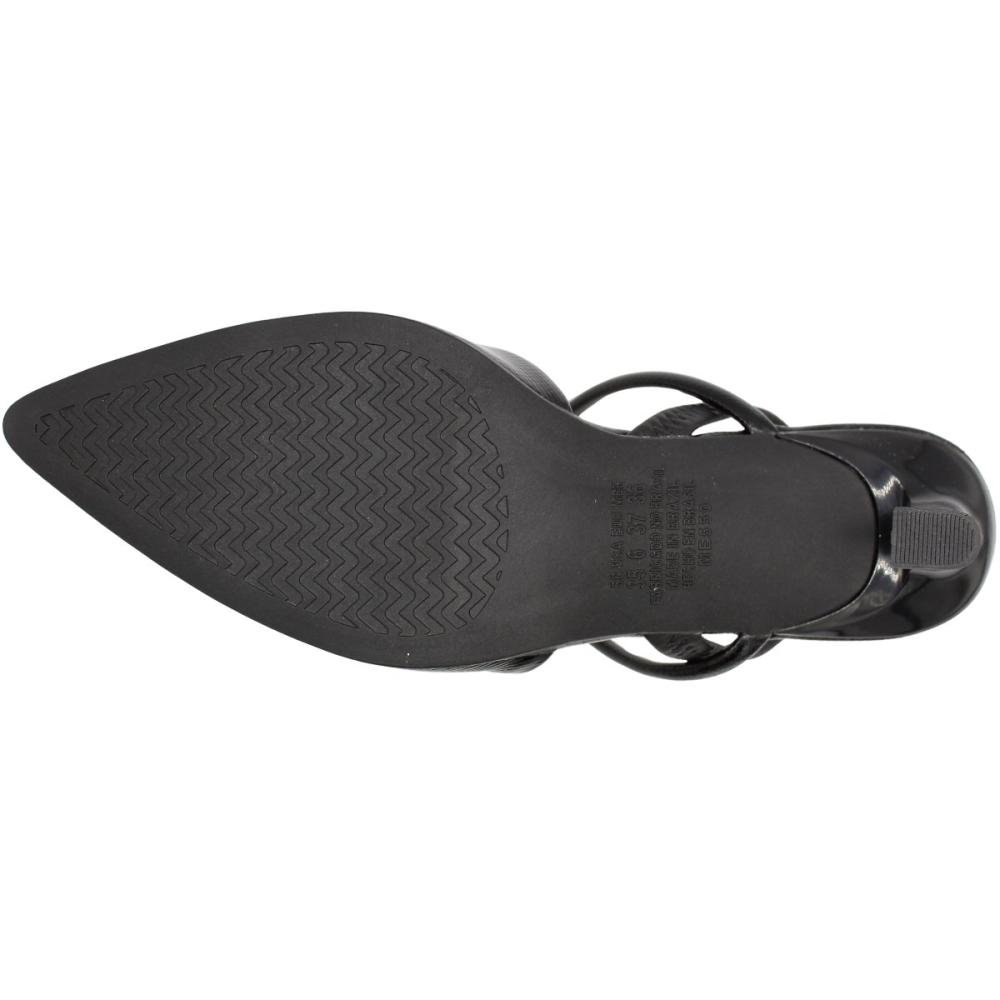 Sapato Scarpin Mississipi Salto Médio Fino Feminino Preto 5
