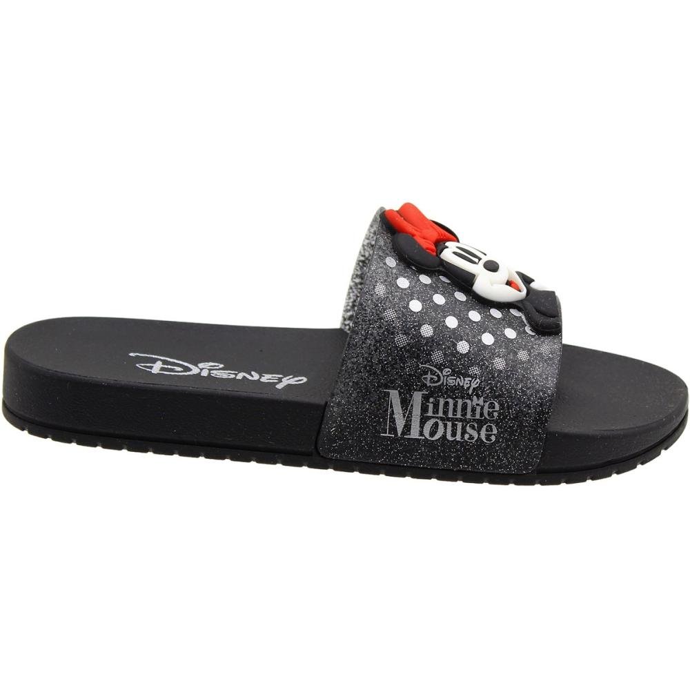 Chinelo Slide Infantil Mania Menina Preto 2