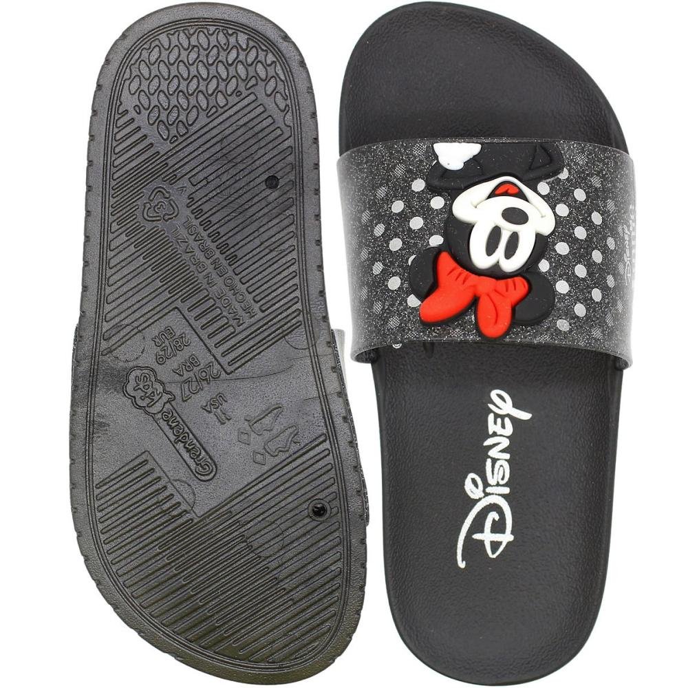 Chinelo Slide Infantil Mania Menina Preto 3