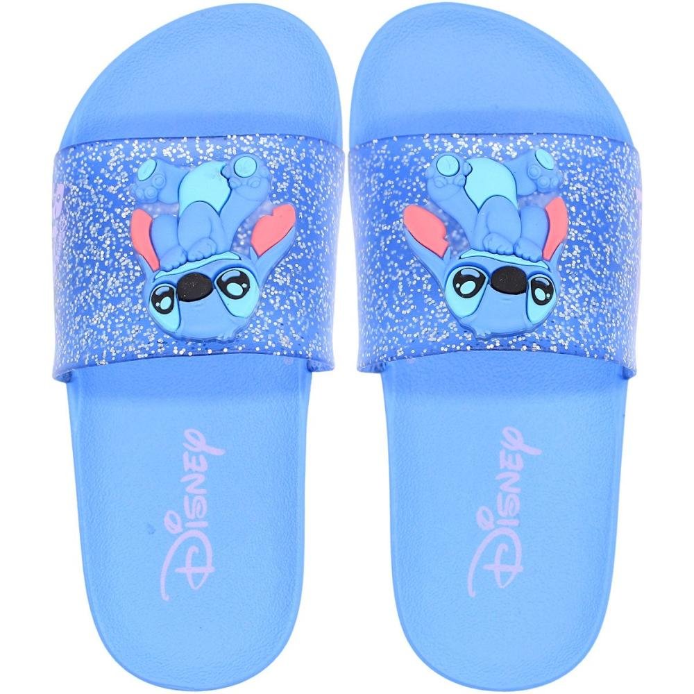 Chinelo Slide Infantil Mania Menina Azul 1