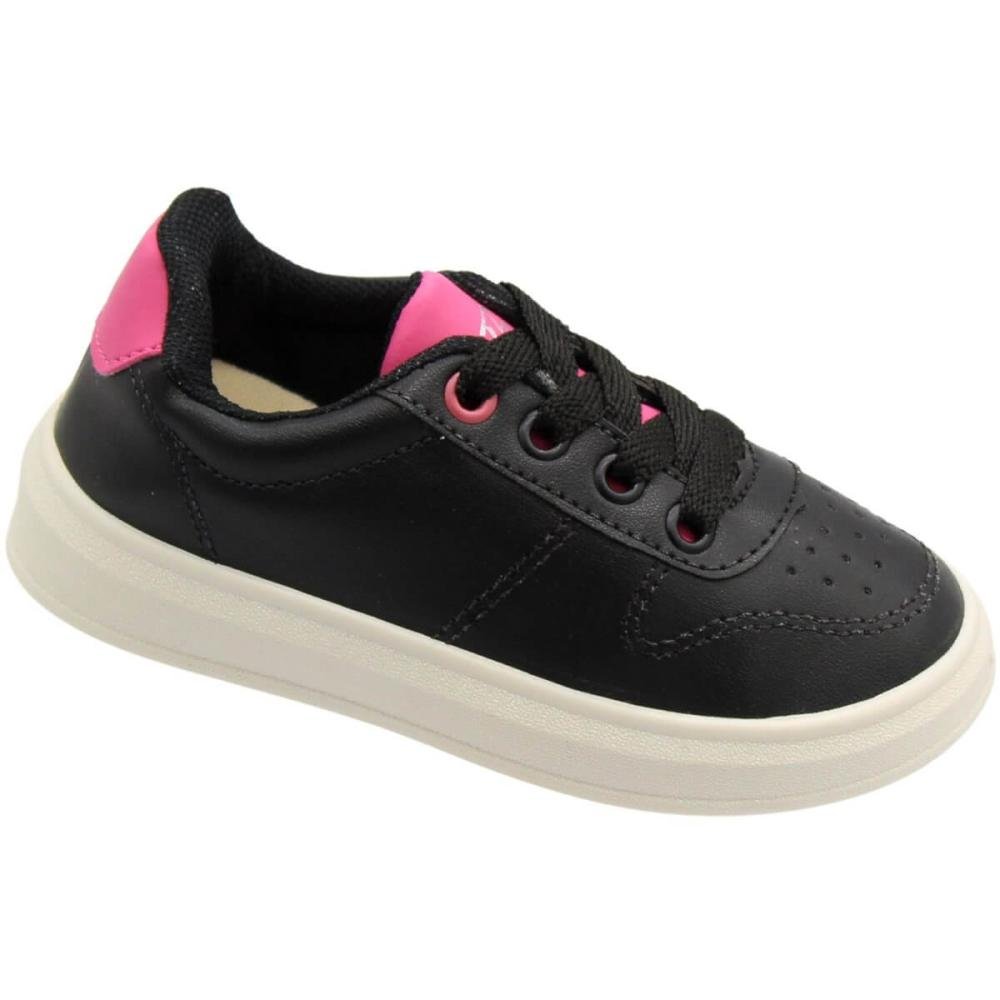 Tênis Casual infantil blitzz Menina Preto 3