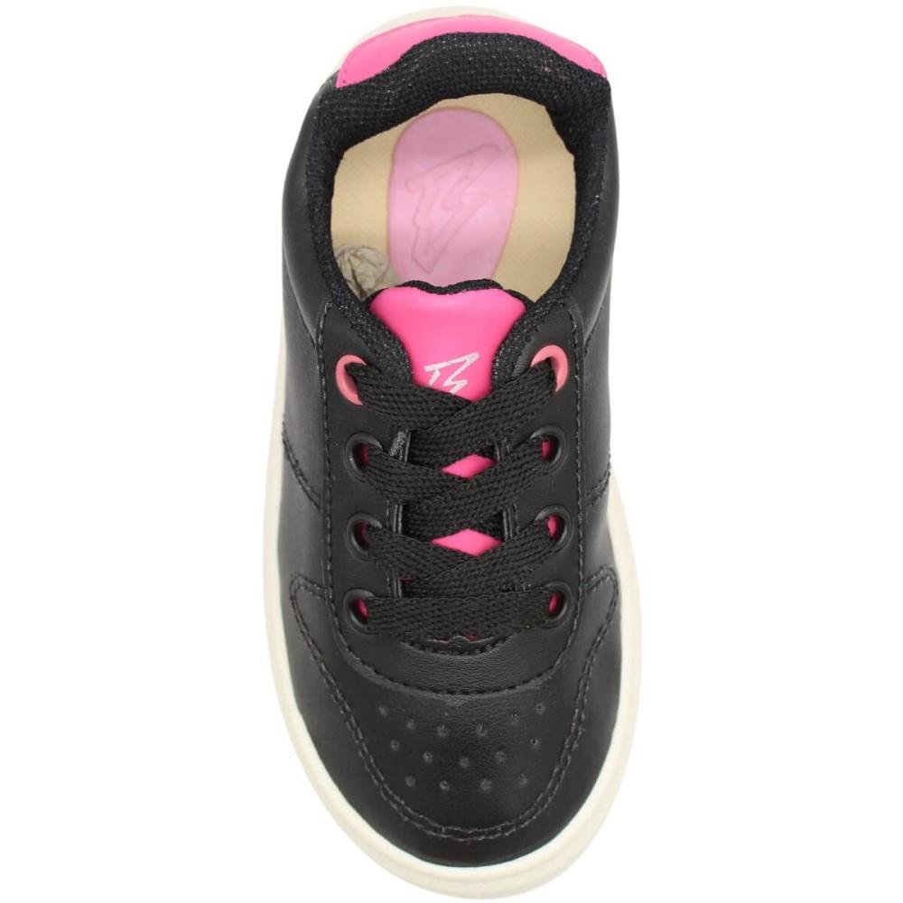 Tênis Casual infantil blitzz Menina Preto 4