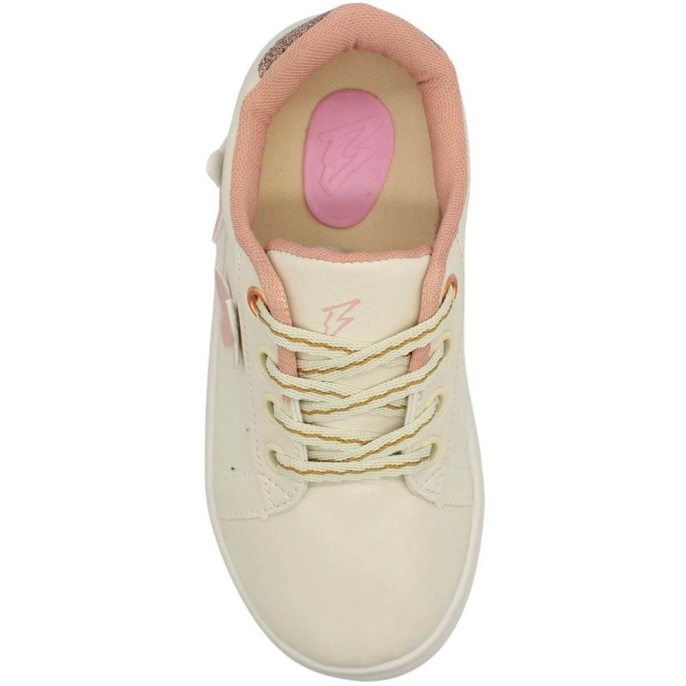 Tênis Infantil Blitzz Brilho Menina Branco 4