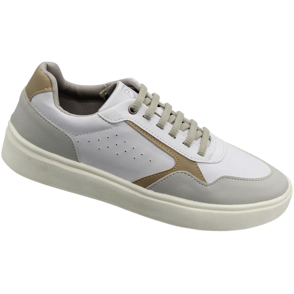 Tênis Casual Pádua Lecce Cadarço Elástico Macio Masculino Cinza 3