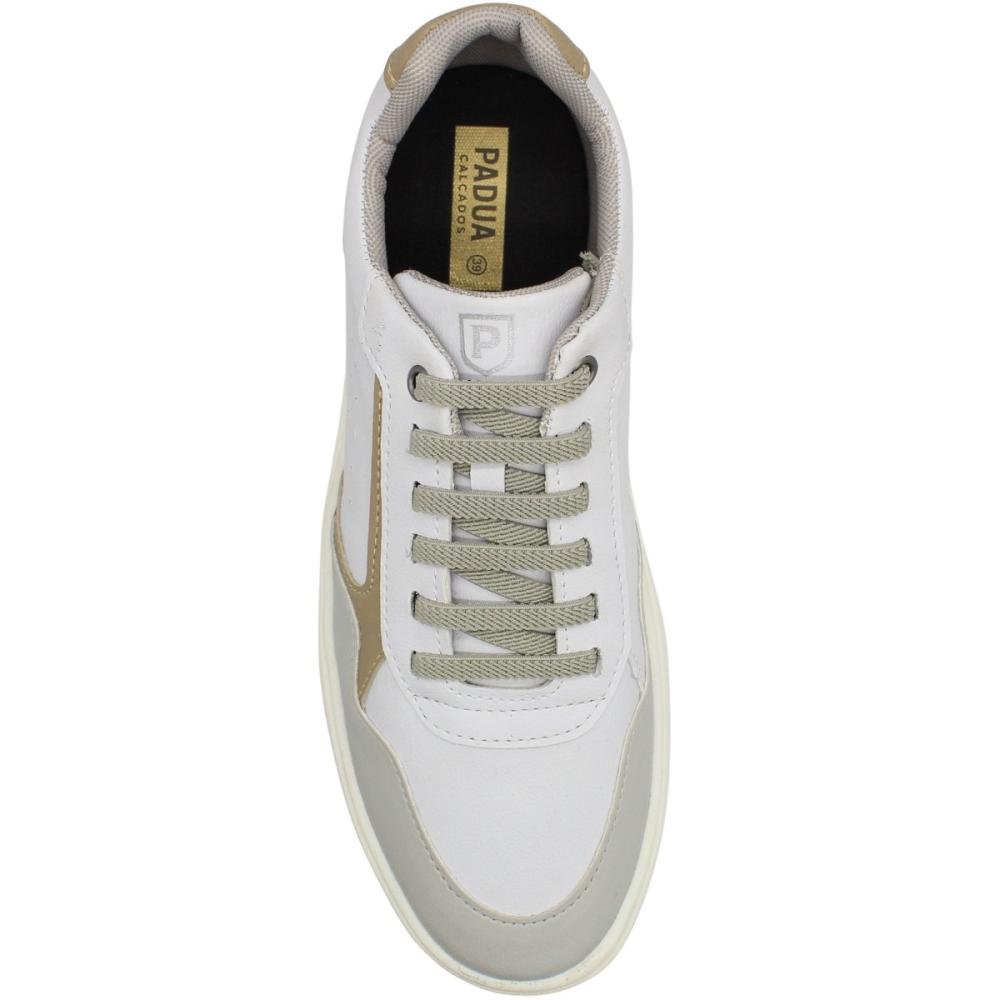 Tênis Casual Pádua Lecce Cadarço Elástico Macio Masculino Cinza 4
