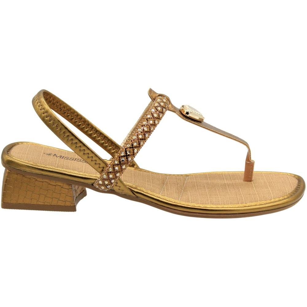 Sandália Salto Baixo Mississipi Itaim Calce  Fácil Feminina