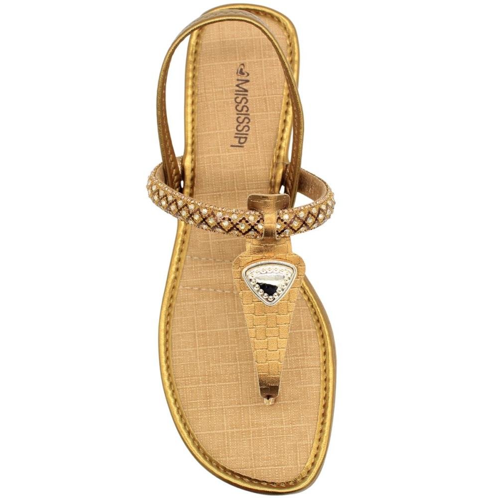 Sandália Salto Baixo Mississipi Itaim Calce  Fácil Feminina Bronze 4