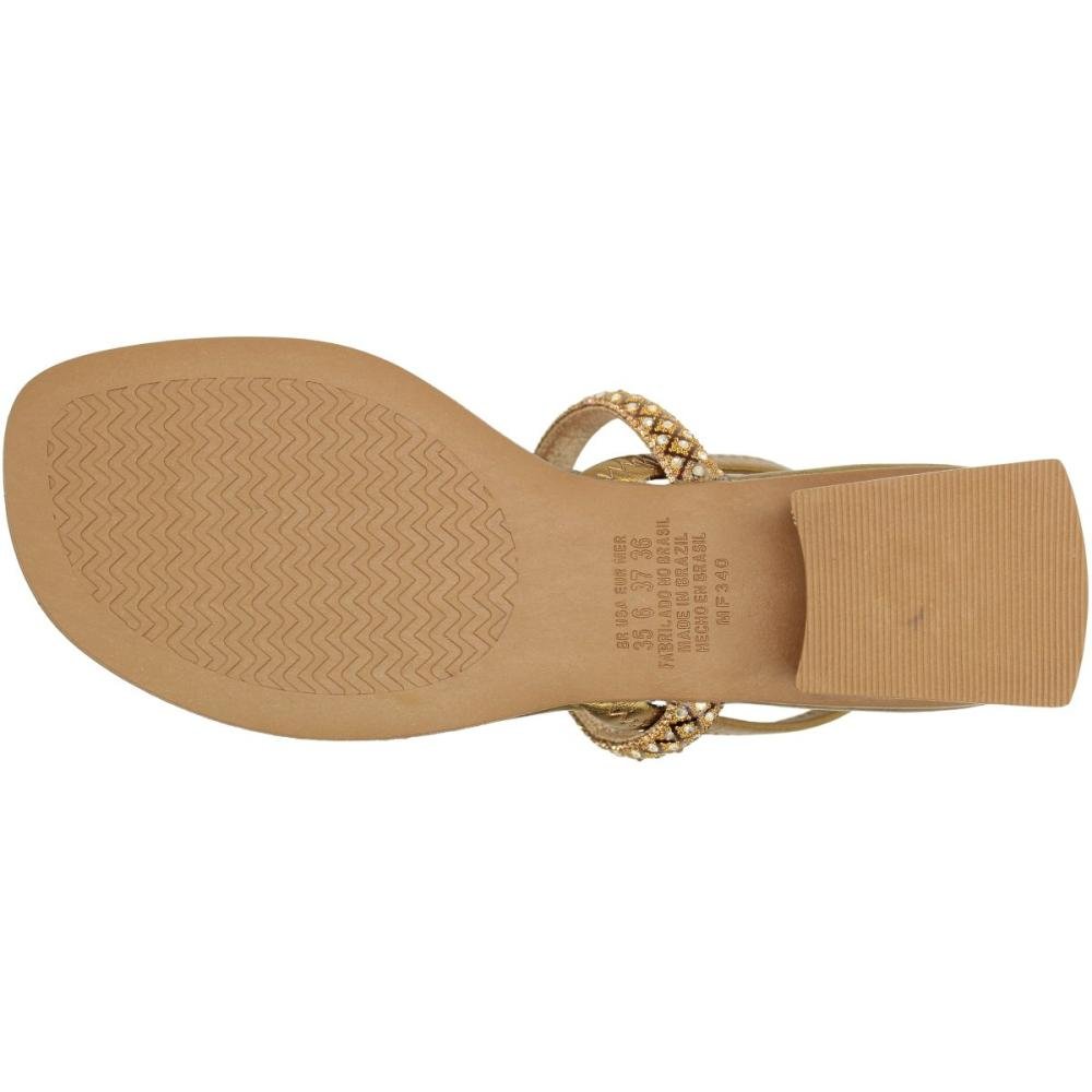 Sandália Salto Baixo Mississipi Itaim Calce  Fácil Feminina Bronze 5