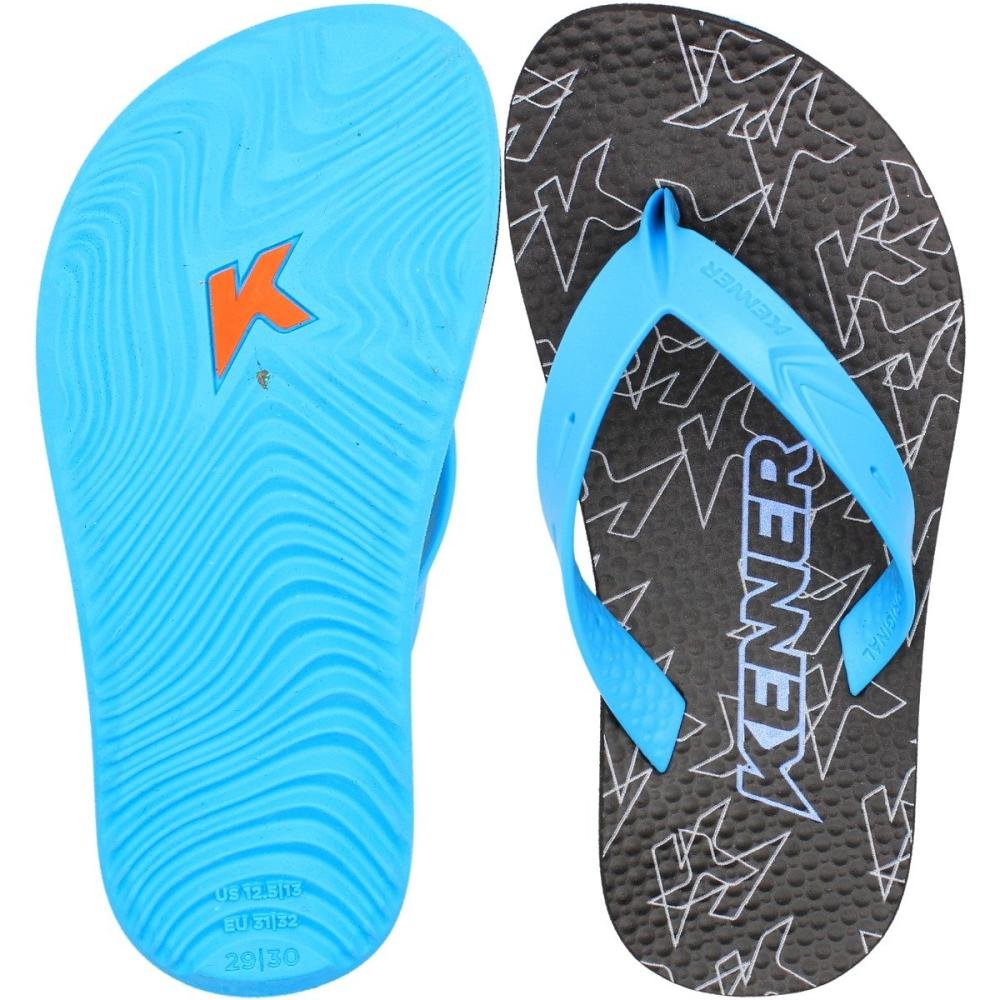 Sandália de Dedo Kenner Summer Kids Juvenil Menino Azul/Preto 3