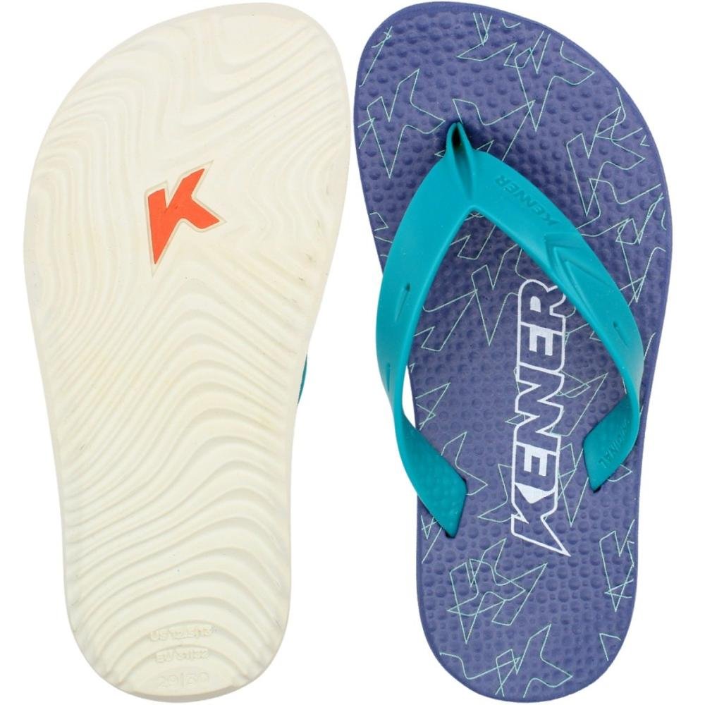 Sandália de Dedo Kenner Summer Kids Juvenil Menino Verde 3