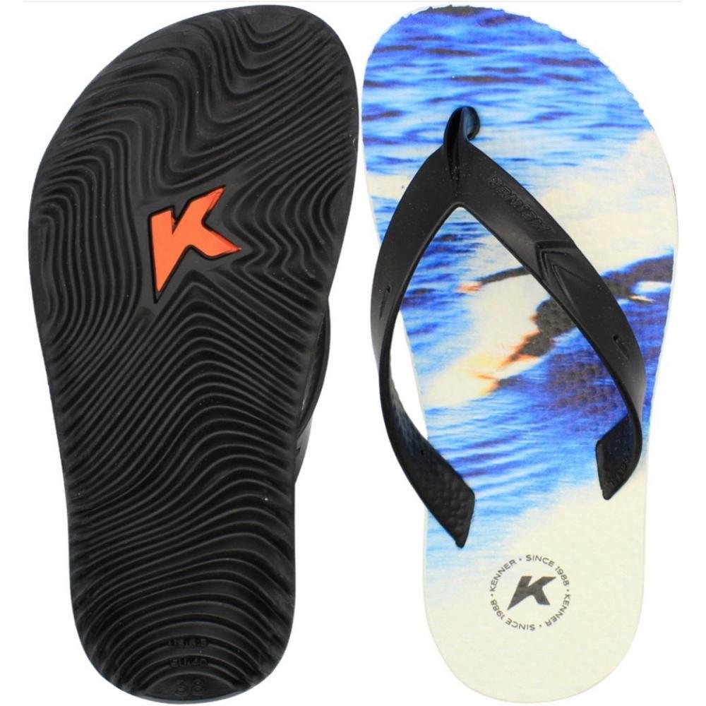 Sandália de Dedo Kenner Summer Surf Juvenil Menino Azul/Preto 3