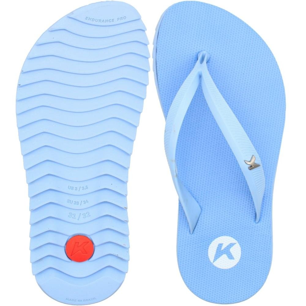 Sandália de Dedo Kenner Ibiza Pro Candy Kids Juvenil Menina Azul Claro 3