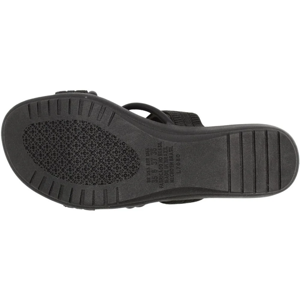 Tamanco Salto Anabela Campesí Tira Aplique Metal Feminino Preto 5