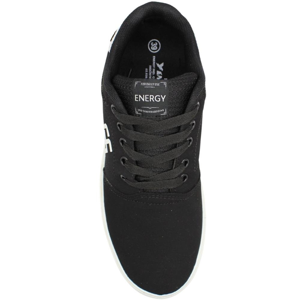 Tênis Casual Energy Nobuck EG Basic Skate Sneaker Masculino Preto 4