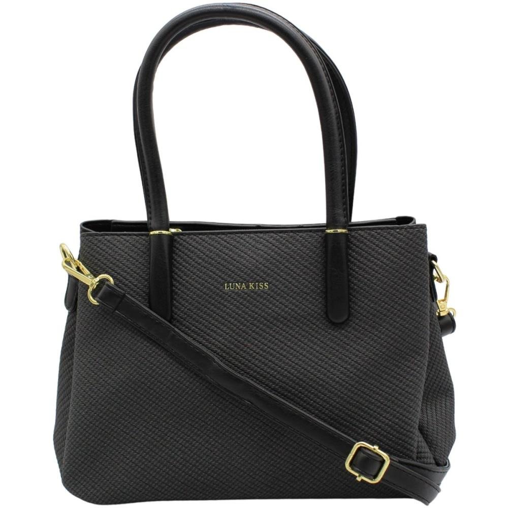 Bolsa de Mão Transversal Luna Kiss Texturizada Charme Pequena